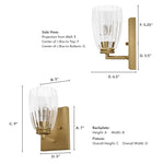 Rossmoor 1 Light Sconce - The Shop By Jasmine Roth