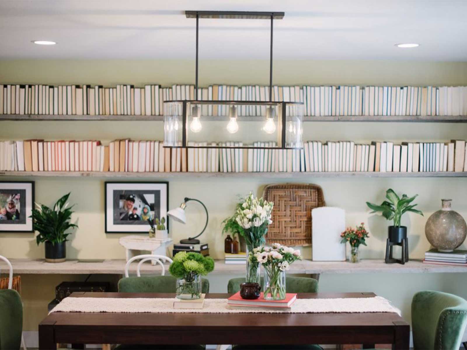 Staging Bookshelves Tips Why Do Designers Put Books On Backwards