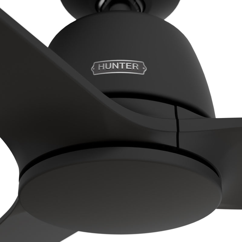 Hunter 52 inch Malden Matte Black Ceiling Fan and Handheld Remote