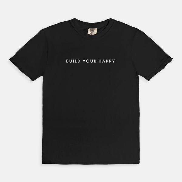 Build Your Happy Unisex Tee - Black