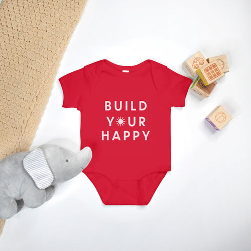 Build Your Happy Holiday Onesie - Red