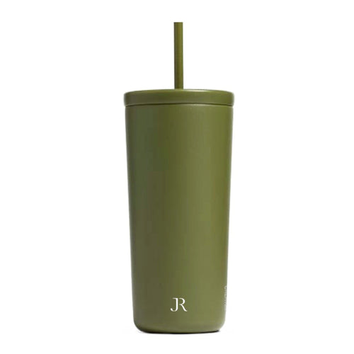 Happy Camper Cold Cup - Olive Green
