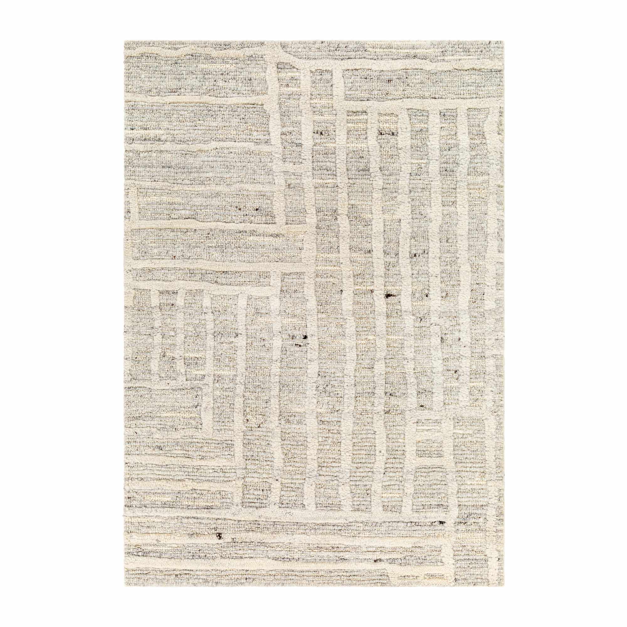 Breeland Rug Neutral Grid Area Rug The Shop by Jasmine Roth
