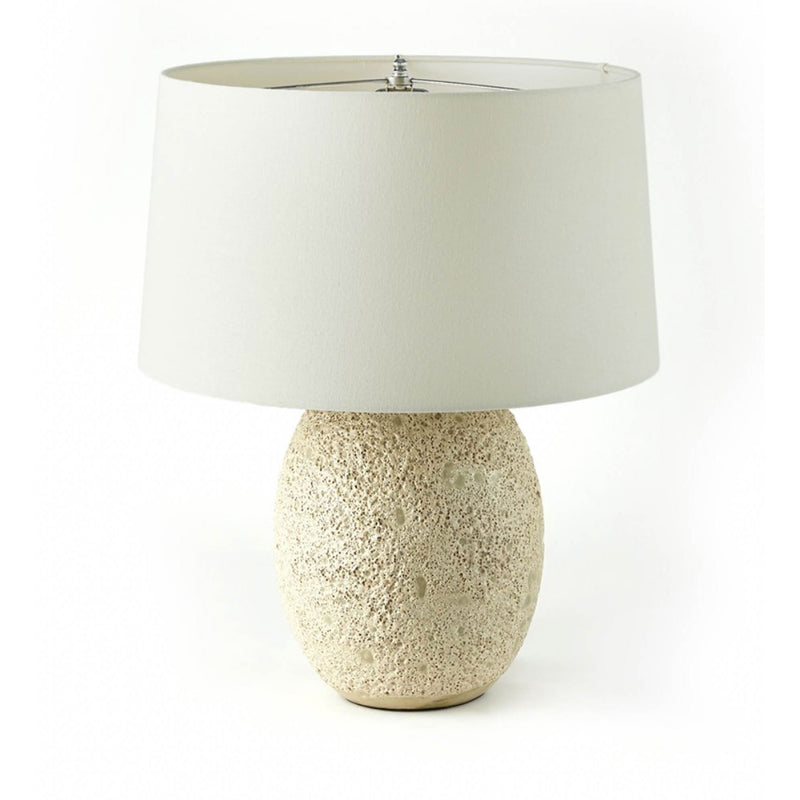 Reilly Table Lamp- Reactive White Glaze | Table Lamp