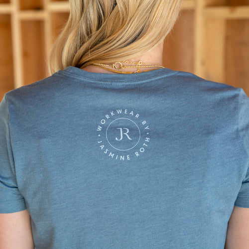 Build Your Happy Womens Tee - Blue - The Shop By Jasmine Roth