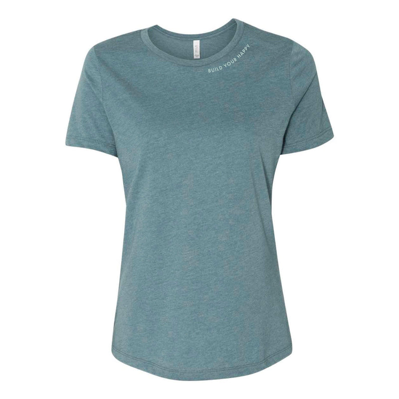 Build Your Happy' Women's Tee in Blue | The Shop by Jasmine Roth