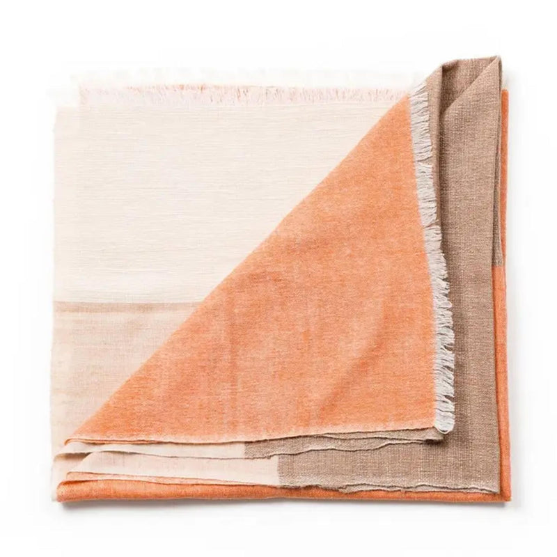 La Casita Throw Blanket - Tangerine - The Shop By Jasmine Roth