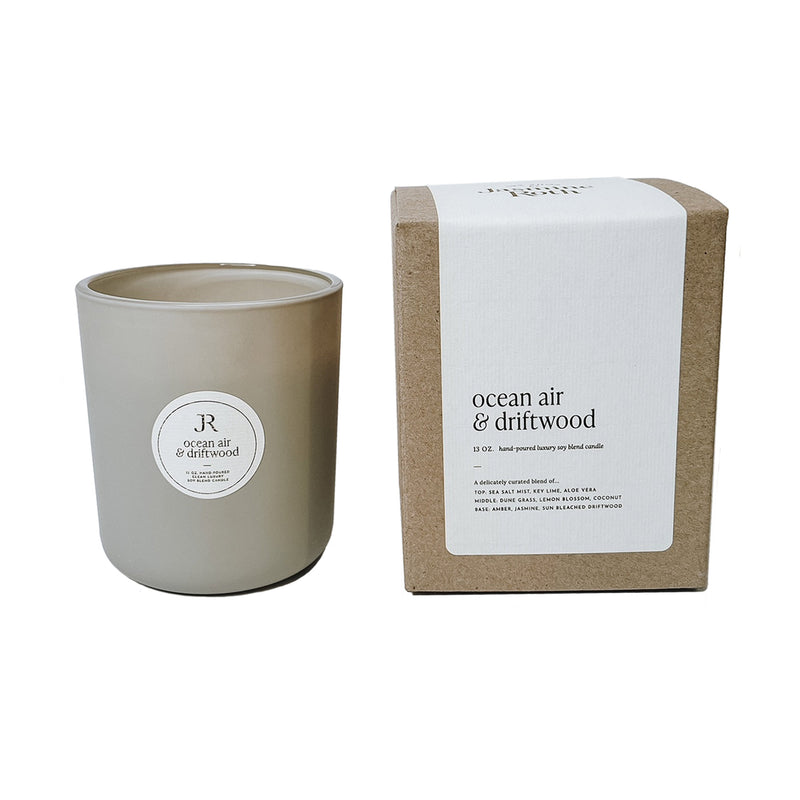 Ocean Air & Driftwood Candle with Box | The Shop by Jasmine Roth